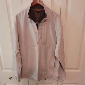 Prestige Sport Half-Zip Long-Sleeved Khaki Wind Shell. Size L. NWOT.